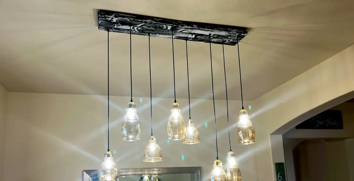 Multi-pendant chandelier
